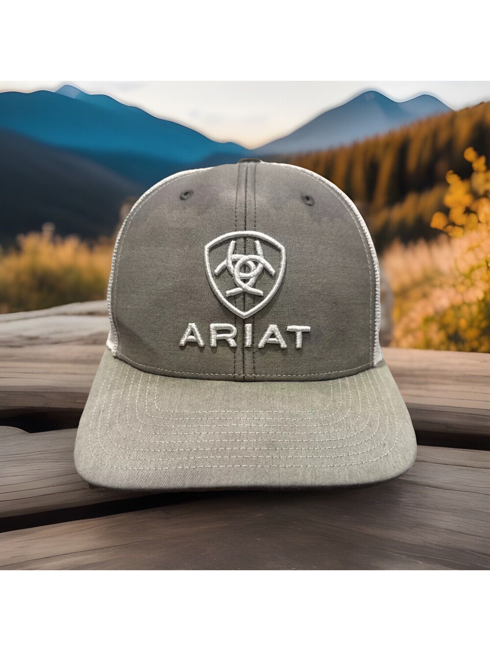 ARIAT Boots Western Wear Cowboy Rachel Farm Hand Faded SnapBack Baseball Cap